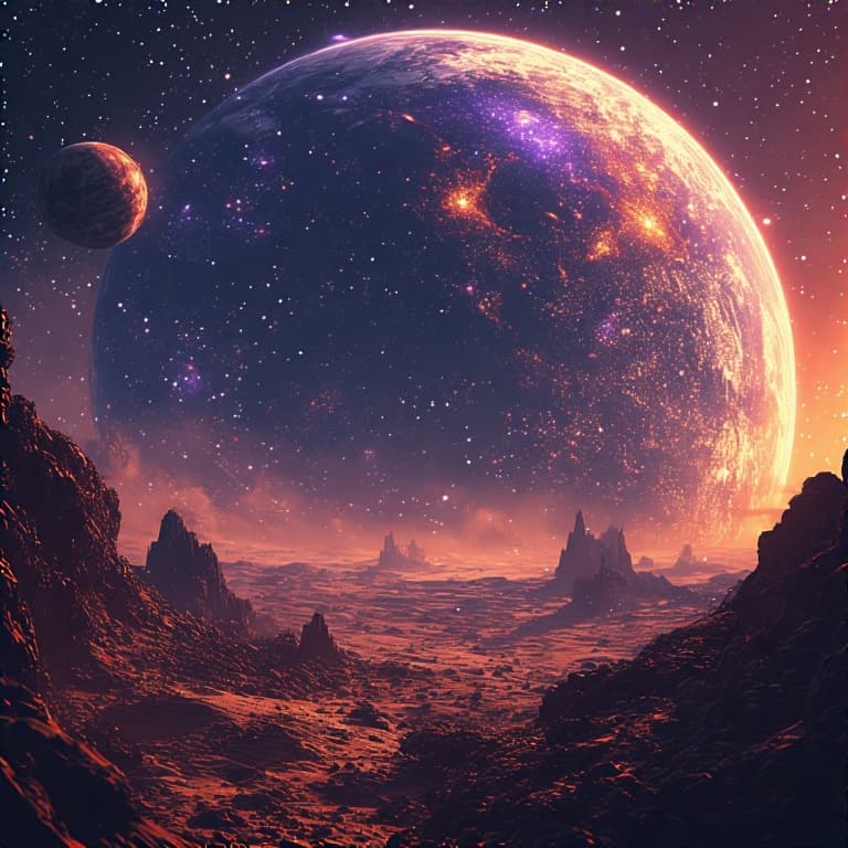 AI generated: alien discovering a hidden planet wars galaxias