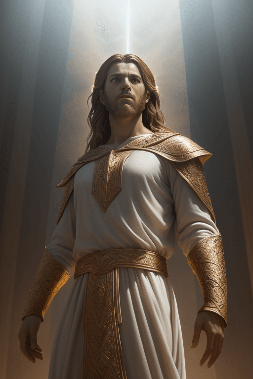 AI generated: 
(Bible Character Prophet Daniel in Babylon:1.5), dramatic sky, (dynamic pose, action scene), (lumen...