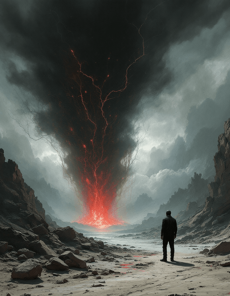 AI generated: In a dystopian Hell, Fatal danger. you are not safe, you are really not safe. I have my (wrist cord ...