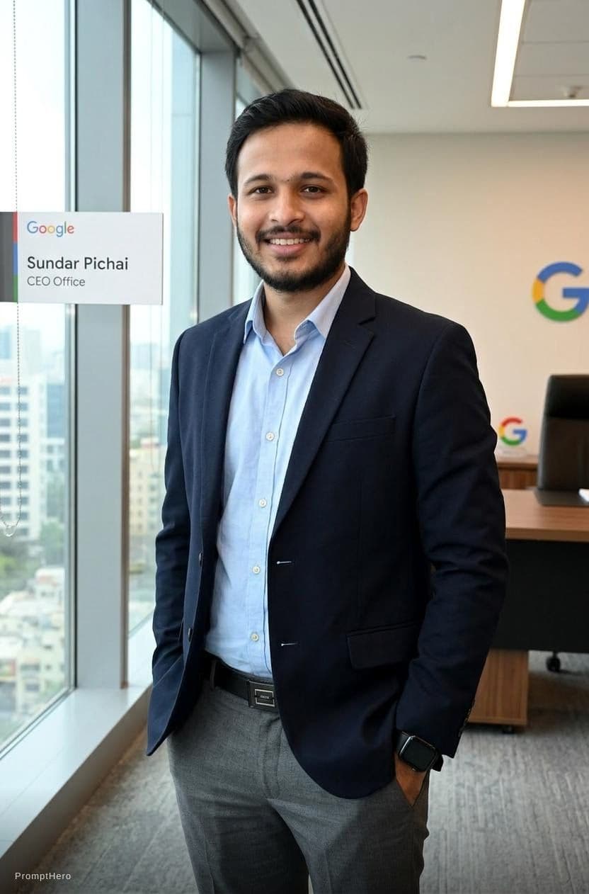 AI generated: Google company CEO in Office environment 
