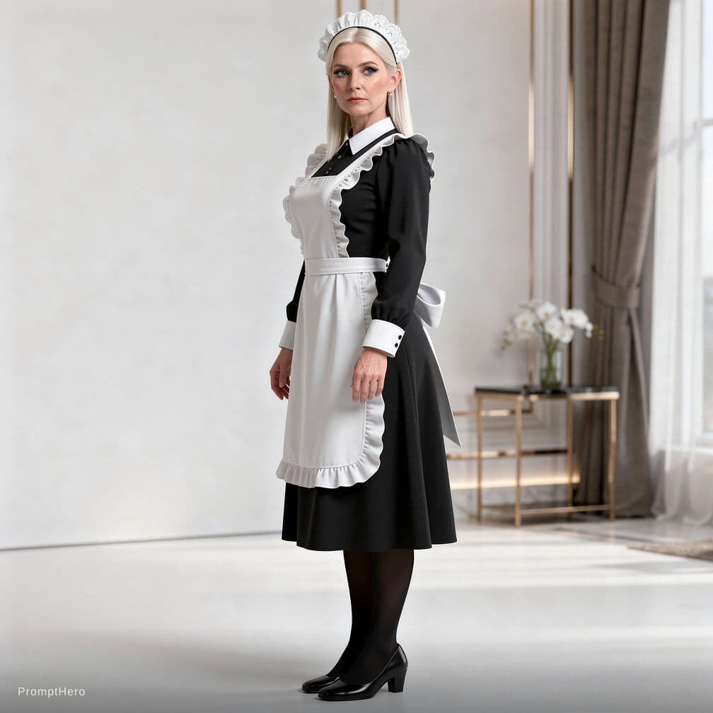 AI generated: A high-quality 3D render portrait of a female character with a long, slender face shape. She has str...