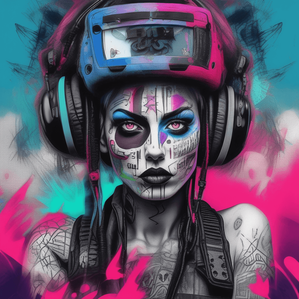 AI generated: UHD, 8K, octane engine render, hires photorealistic, intricate details, modern art, closeup face fem...