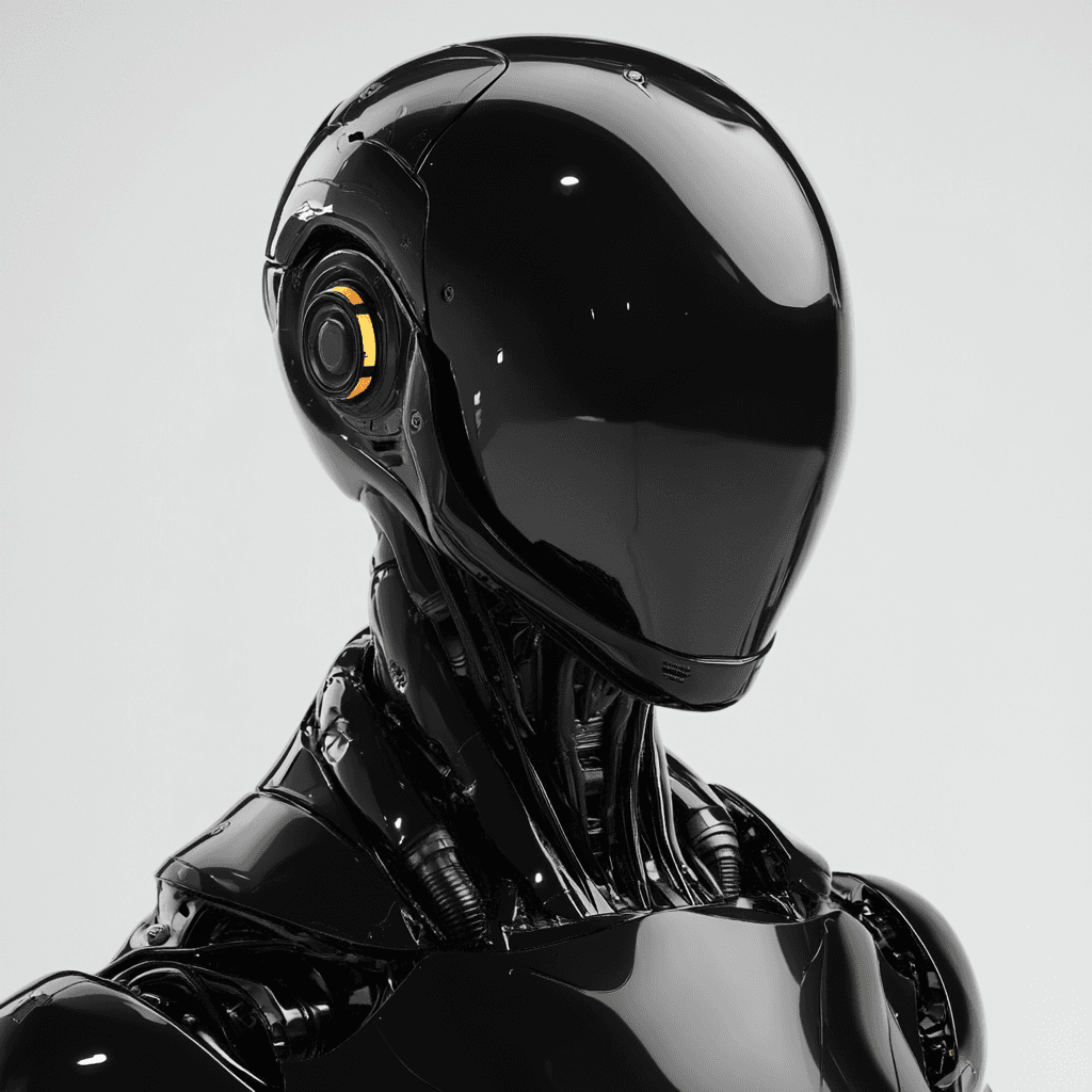 Midjourney prompt: future humanoid glossy
