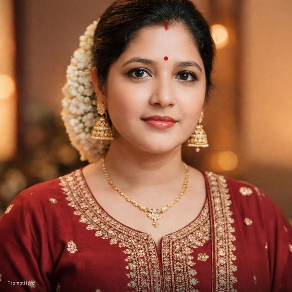 AI generated: Indian girl photography