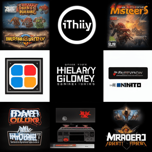 AI generated: logo for a channel about historys of videogames
