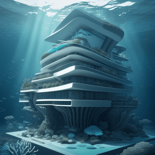 AI generated: Ultra-detailed Architecture Photography in a 4:3 ratio: A mesmerizing image showcasing a modern buil...