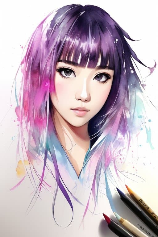 AI generated: sticker of a cute Hinata Hyuga, digital illustration, Disney, rule 63, full body, perfect anatomy, p...