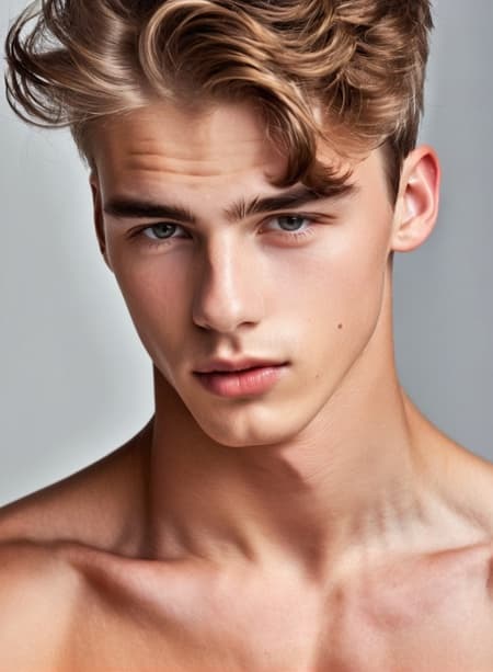 Cute handsome male models
