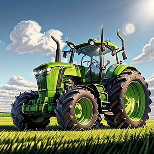 AI generated: Super realistic image of tracktor.
In an open field, beneath a clear blue sky, stands an epitome of ...