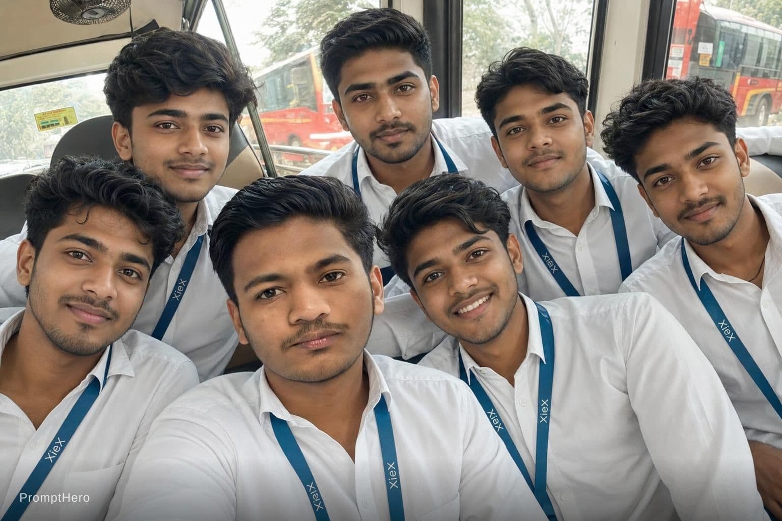 AI generated: Use same image of other boys. Only replace one boy face with me i have attached my face photo.