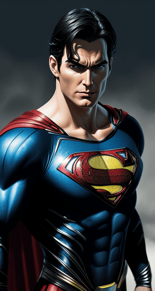 AI generated: Dramatic superman logo