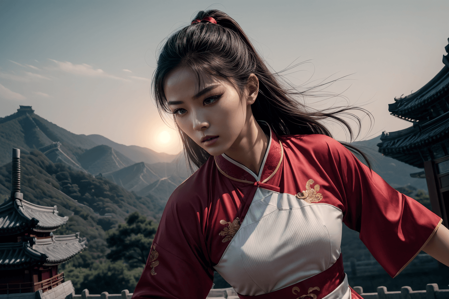 AI generated: ((masterpiece)), ((best quality)), extremely detailed cg 8k wallpaper, bright colors, Dramatic light...