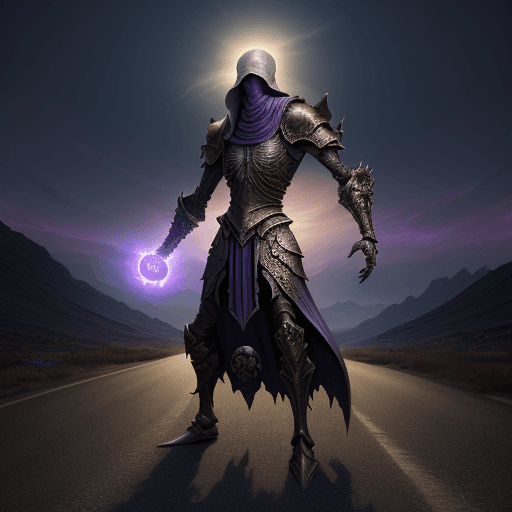 AI generated: a tall Illithid with magnificent armor; he looks epic with her arms open, 8k ultra hd, 4k render , g...
