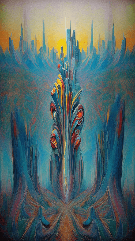 AI generated: abstract landscapes and cityscapes impressionistic ist art style 
creature art in an impressionistic...