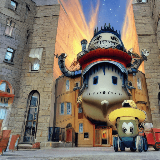 AI generated: howl’s moving castle in Windsor Ontario