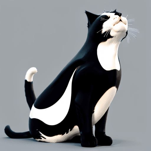 AI generated: cat and orca hybrid