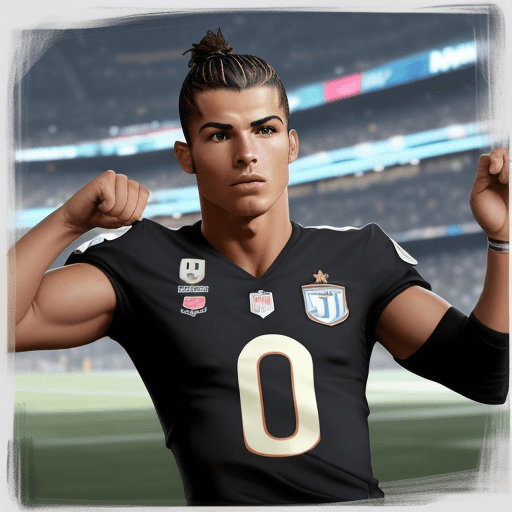 AI generated: quiero en un dibujo de líneas negras y fondo blanco el dibujo de la silueta de un jugador de la NFL ...