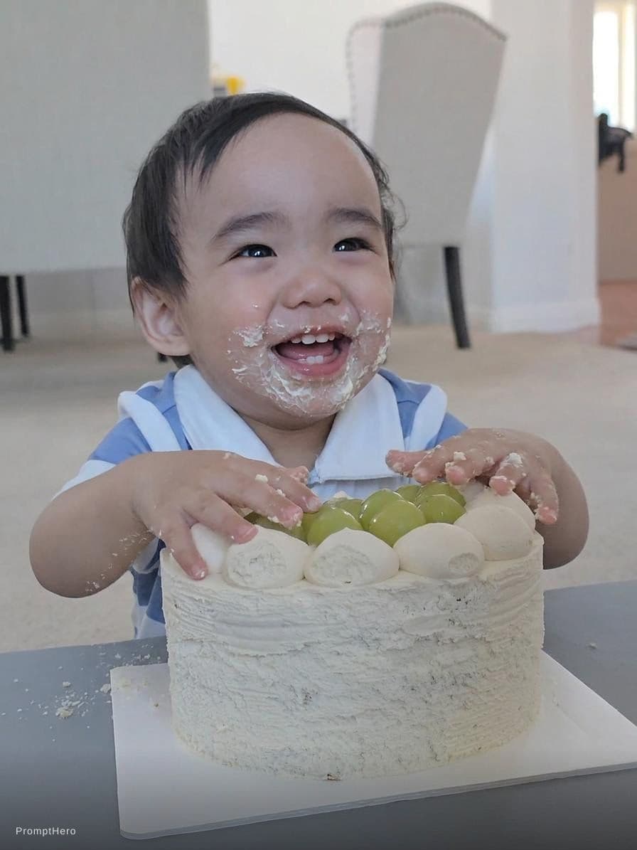 AI generated: happy baby