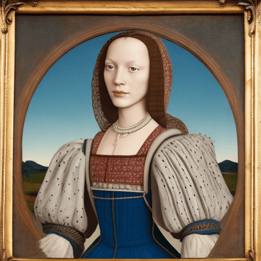AI generated: A scantly clad young lady during the renaissance period
