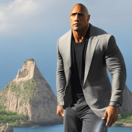 AI generated: The Rock as a IT specialist