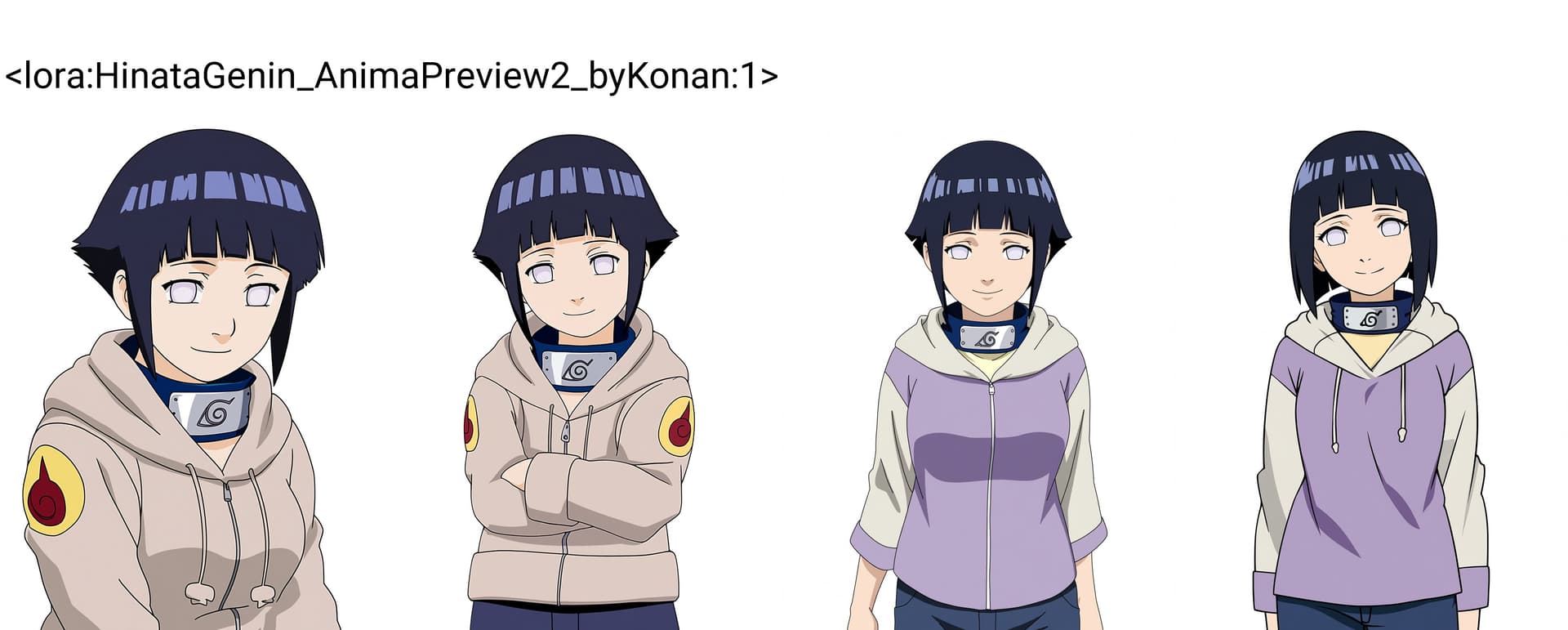 Hinata Hyuga Genin - Naruto - Anima LORA