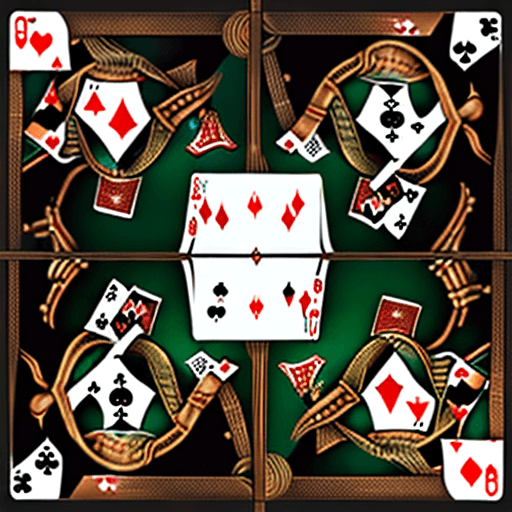 AI generated: 4 bacteria (Xanthomonas) playing cards in a microscopic table