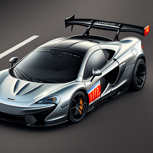 AI generated: A Mclaren covered in tin foil