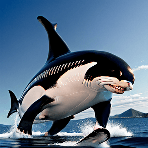 AI generated: cat and orca hybrid