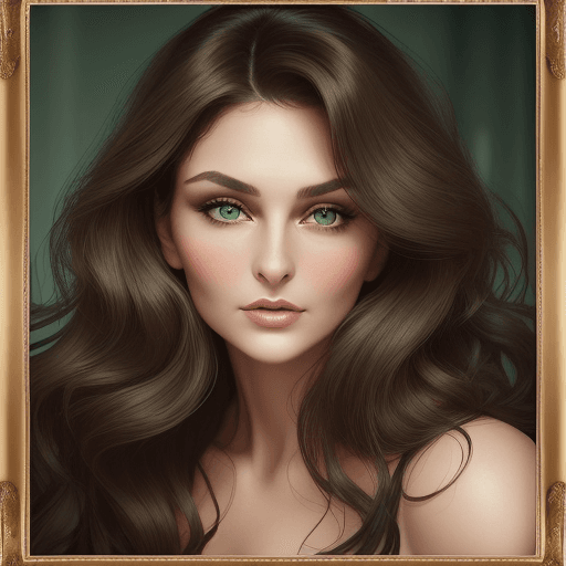 AI generated: She is a stunning woman in her early forties, embodying the essence of Slavic beauty with a curvaceo...