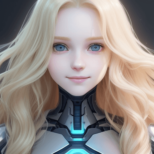 AI generated: [three-quarter close-up::12], [gorgeous face, long blond wavy hair, (pale skin:1. 2), pastel lightin...