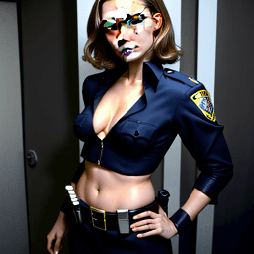 AI generated: Natalie Portman dressed up in a sexy cop costume
Realistic  