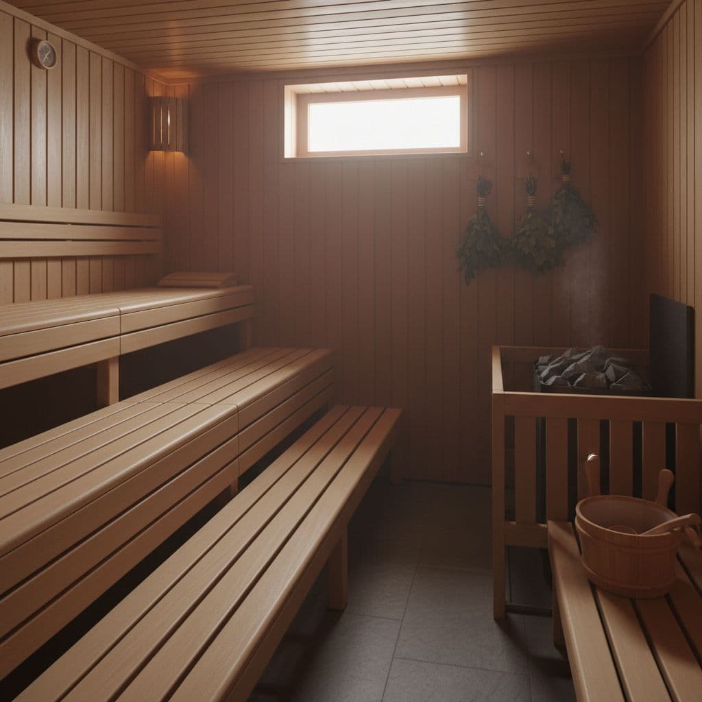 AI generated: sauna