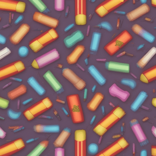 AI generated: Colorful smokes seamless textile pattern 3d illustrated
