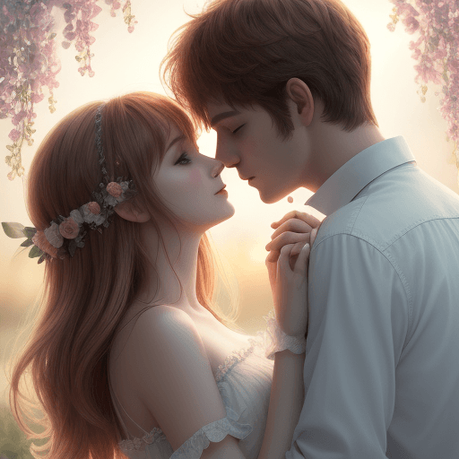 AI generated: high resolution, hd color, romantic wallpaper, 8k for android, love story 