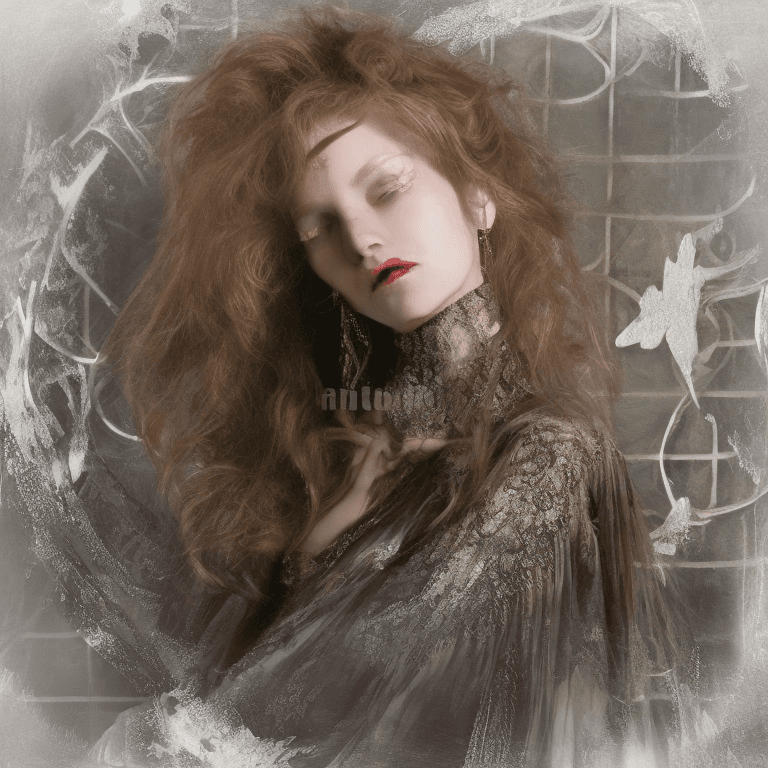 AI generated: stunning, fantasy, lady bathory, victorian gothic manor, Victoria Frances, (french:0.3, italian:, Ro...