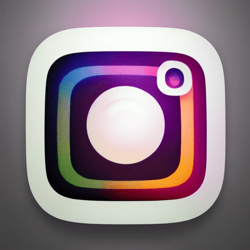 AI generated: LOGO OF instagram, futuristic