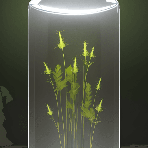 AI generated: Tall weeds in the front transparent background
