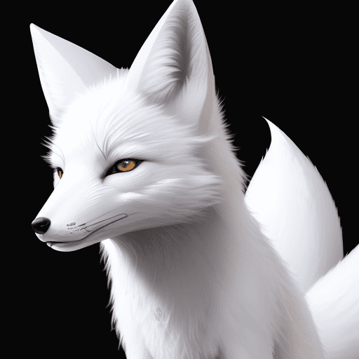 AI generated: White fox,4k
