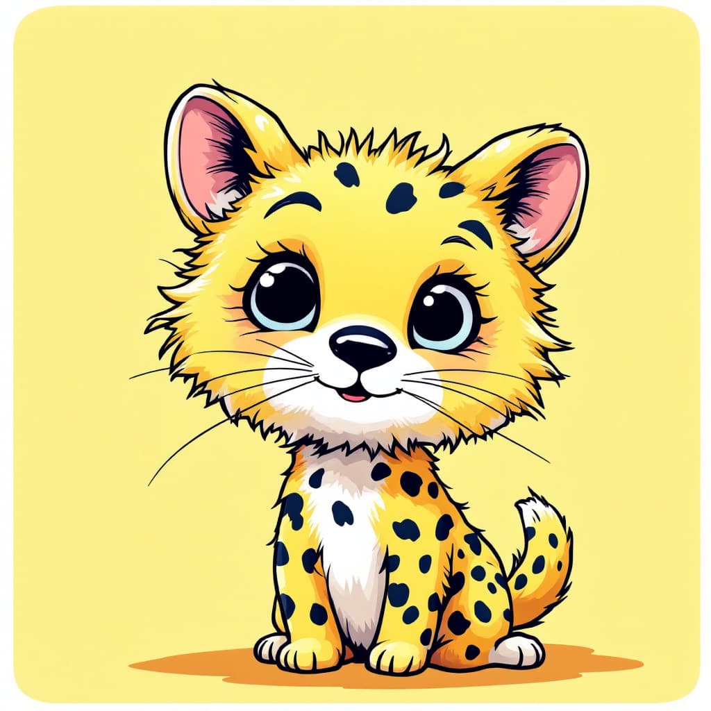 AI generated: illustration, vector cartoon-style, cute floral bunch , zoom in, expressive petals and a playful dem...