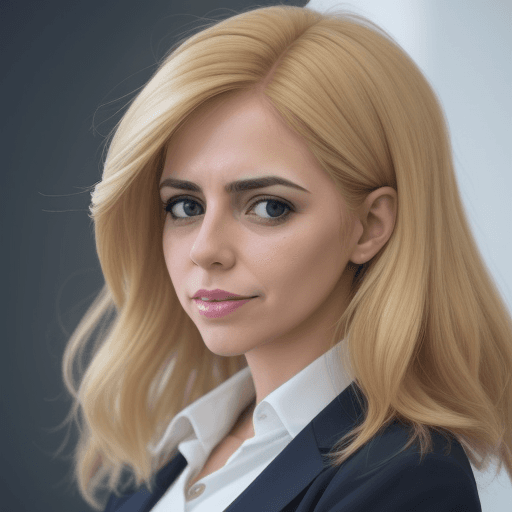 AI generated: CREAR PERSONAJE DE MUJER RUBIA EMPRENDEDORA  QUE LOGRA DE CADA DESAFÍO ALGO RENTABLE