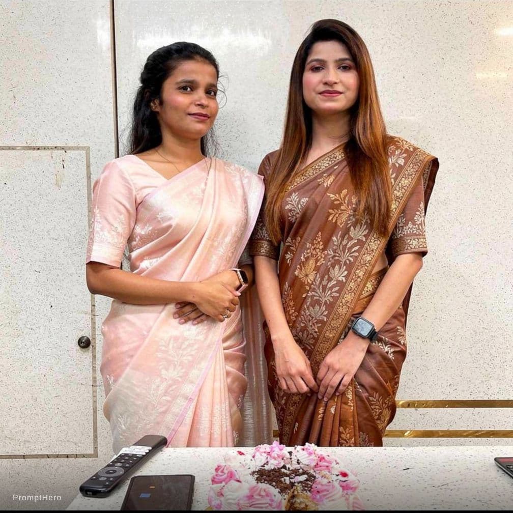 AI generated: mini saree