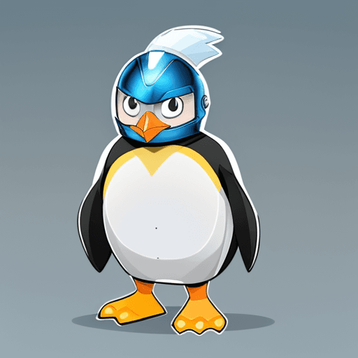 AI generated: cartoon penguin
Appearance:

Body: A sleek, streamlined body covered in smooth blue feathers with wh...