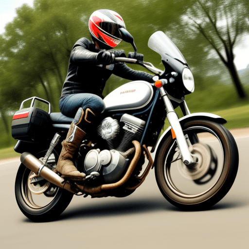 AI generated: gato en moto