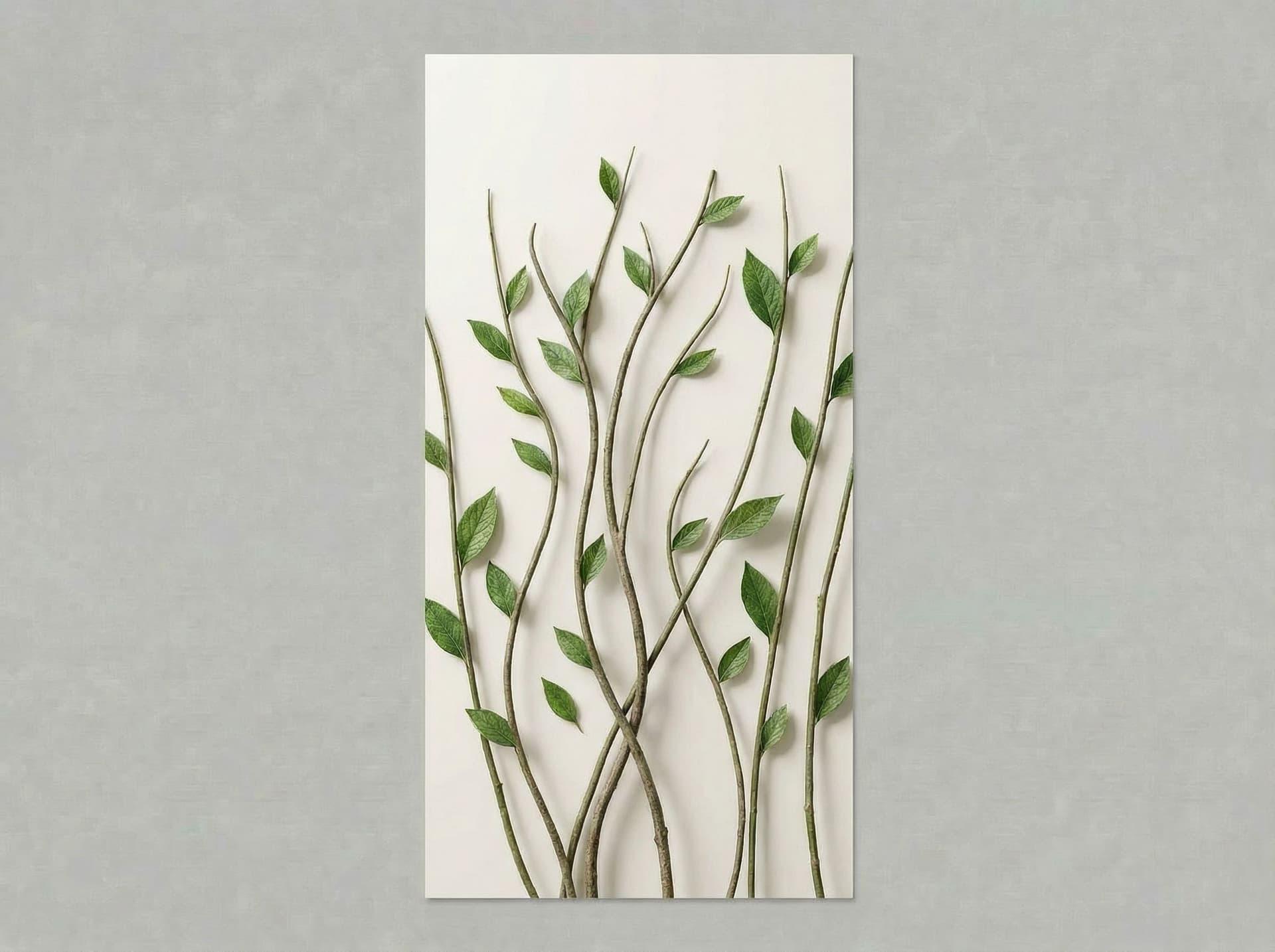 AI generated: Make it less watercolour like and more realistic. A few less stems. I want only 6 windy stems