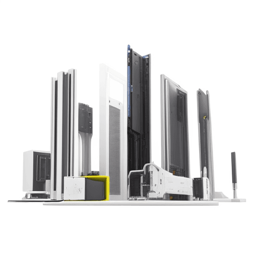 AI generated: about us image for hardware website in white background
