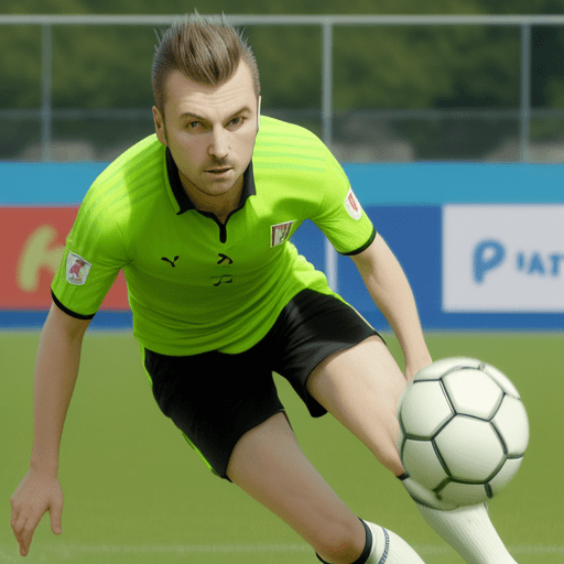 AI generated: Vytvor mi pekné futbalové ihrisko s hráčmi