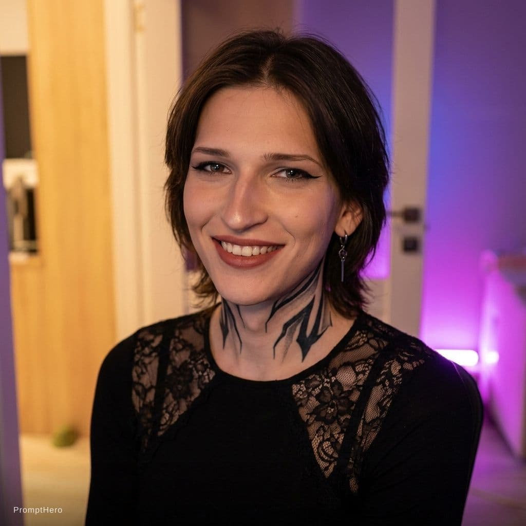 AI generated: make me as a sexy trans woman