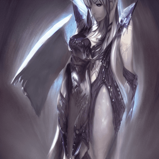 AI generated: art by aurate, Au Ra (Xaela) Final Fantasy XIV