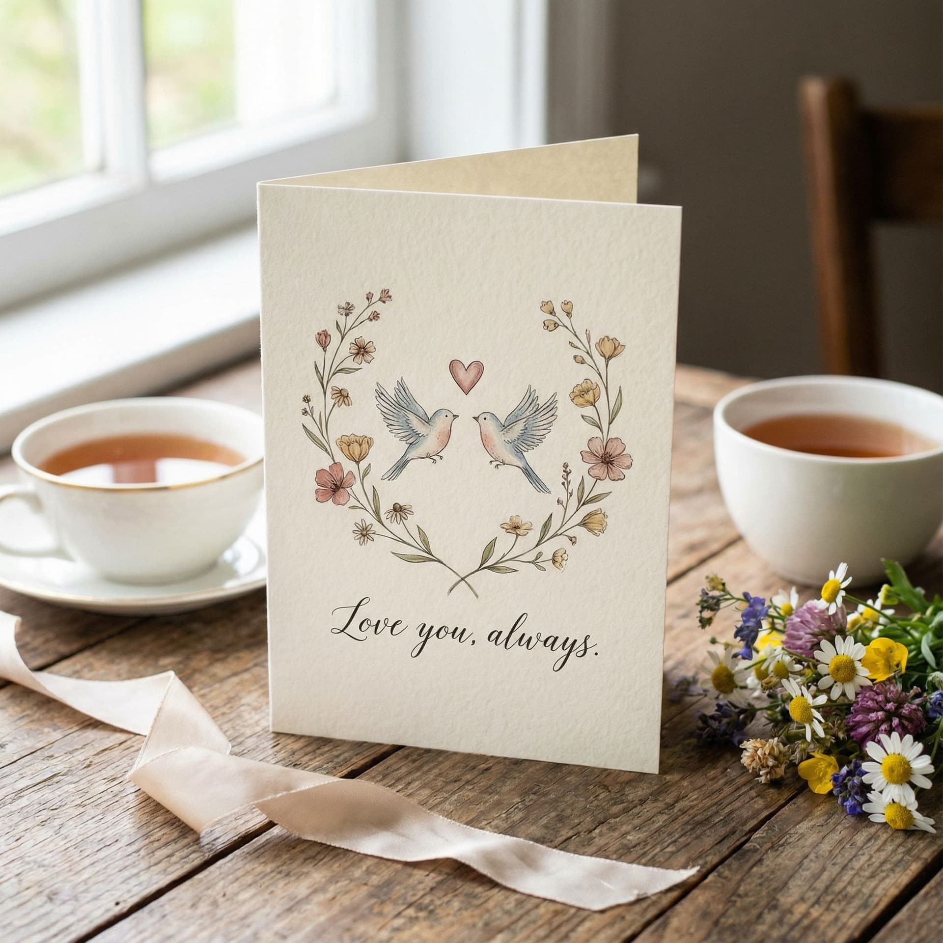 AI generated: A beautiful love you gift card
