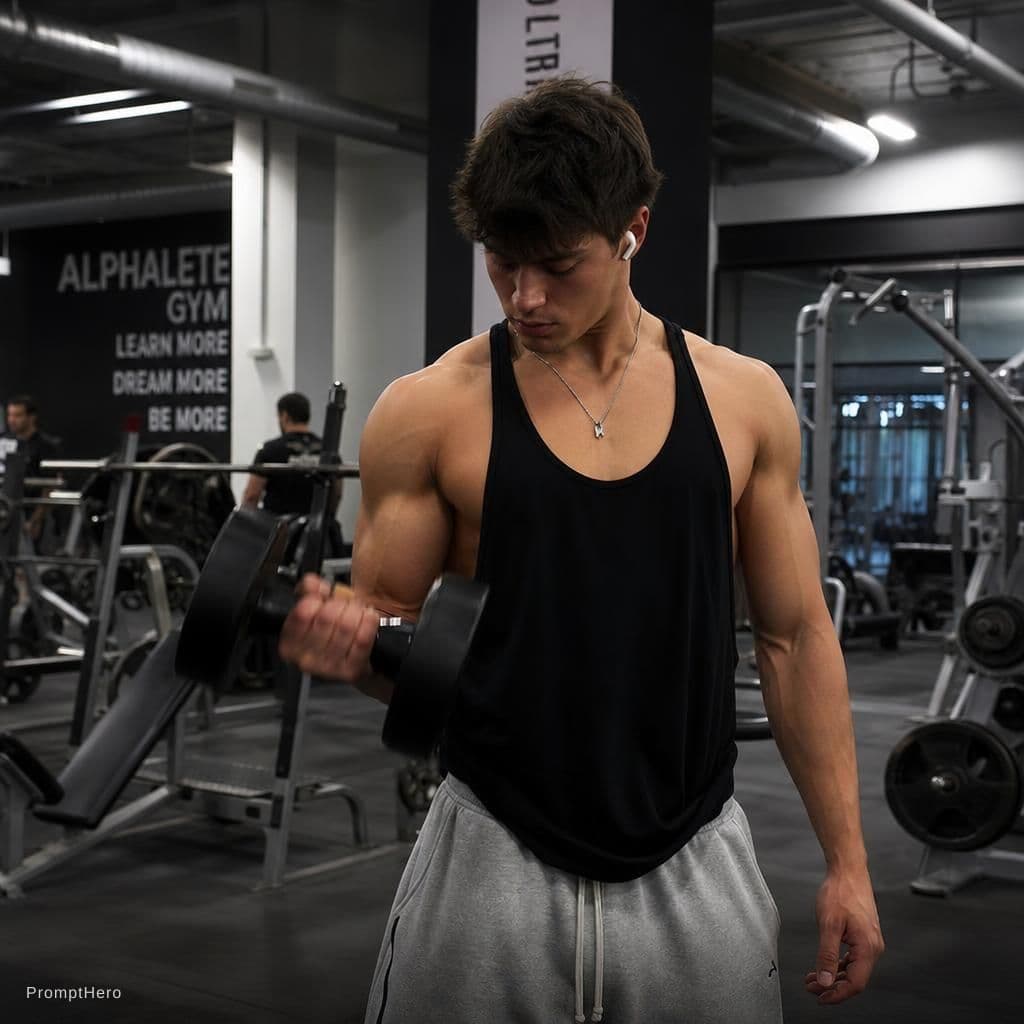 AI generated: gym work out pics